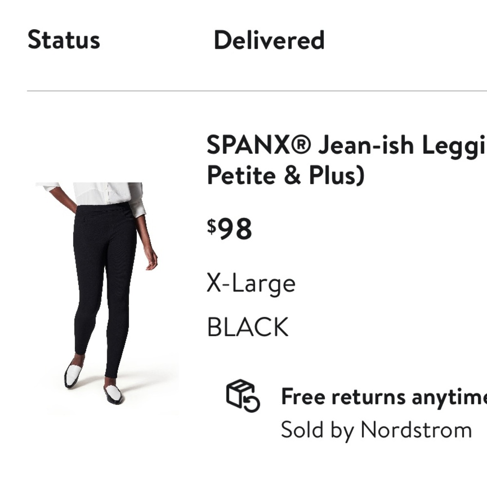 Spanx Jean-ish Leggings black size xl
